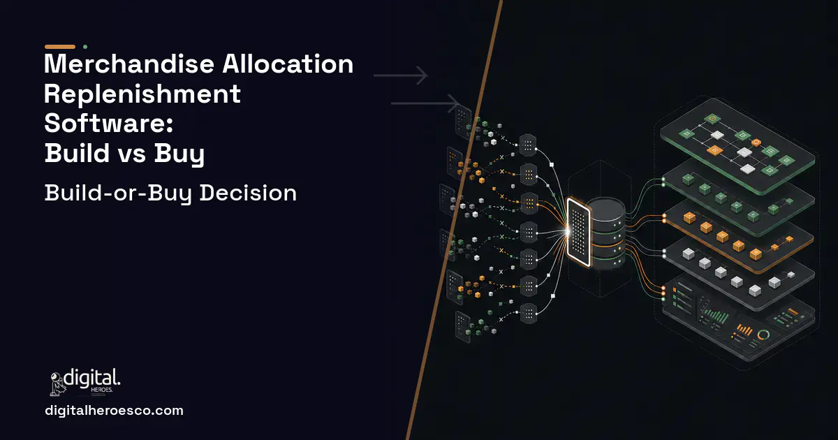Supply Chain Software workflow illustration for Merchandise Allocation Replenishment Software Build vs Buy Guide.