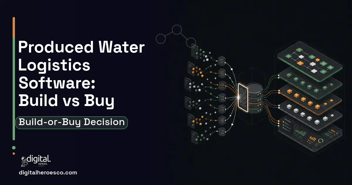 Supply Chain Software workflow illustration for Produced Water Logistics Software Build vs Buy Guide.