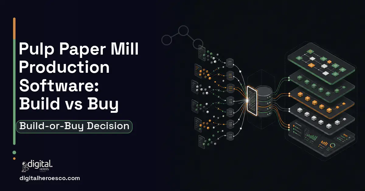 Supply Chain Software workflow illustration for Pulp Paper Mill Production Software Build vs Buy Guide.