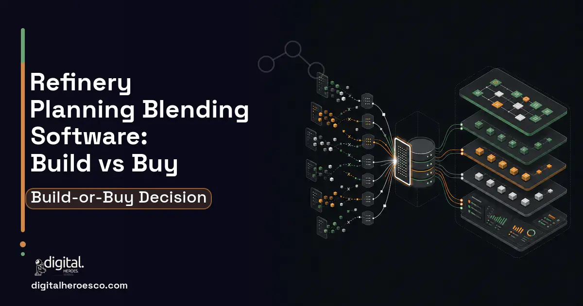 Supply Chain Software workflow illustration for Refinery Planning Blending Software Build vs Buy Guide.