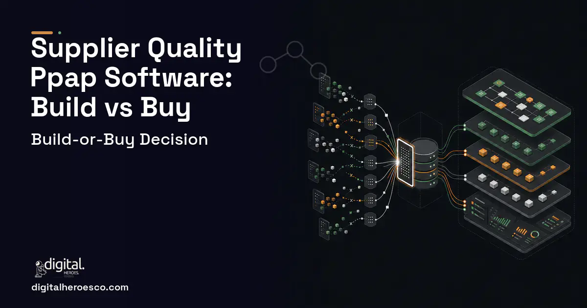 Supply Chain Software workflow illustration for Supplier Quality Ppap Software Build vs Buy Guide.