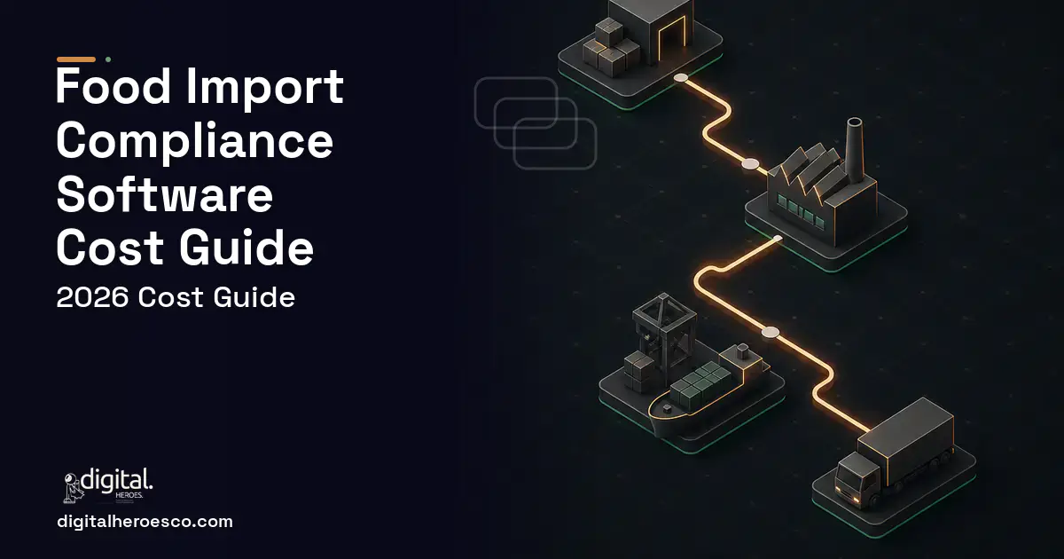Supply Chain Software software overview illustration for Food Import Compliance Software Cost Guide.