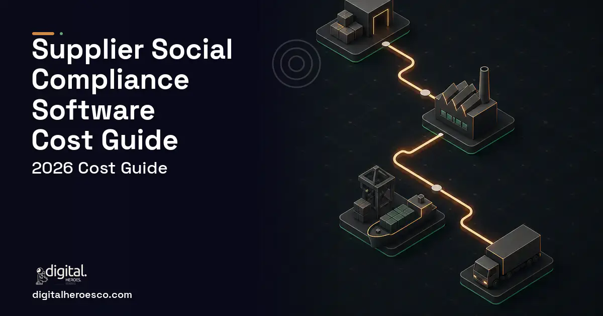 Supply Chain Software software overview illustration for Supplier Social Compliance Software Cost Guide.