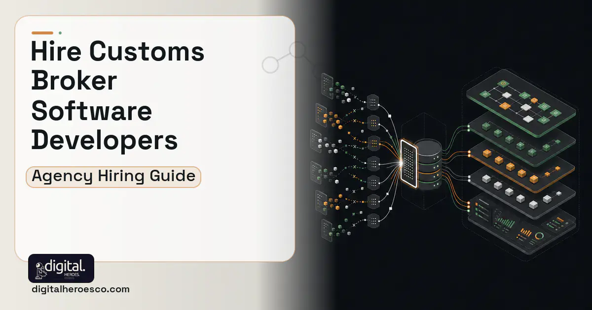 Supply Chain Software workflow illustration for How to Hire a Customs Broker Software Development Company.