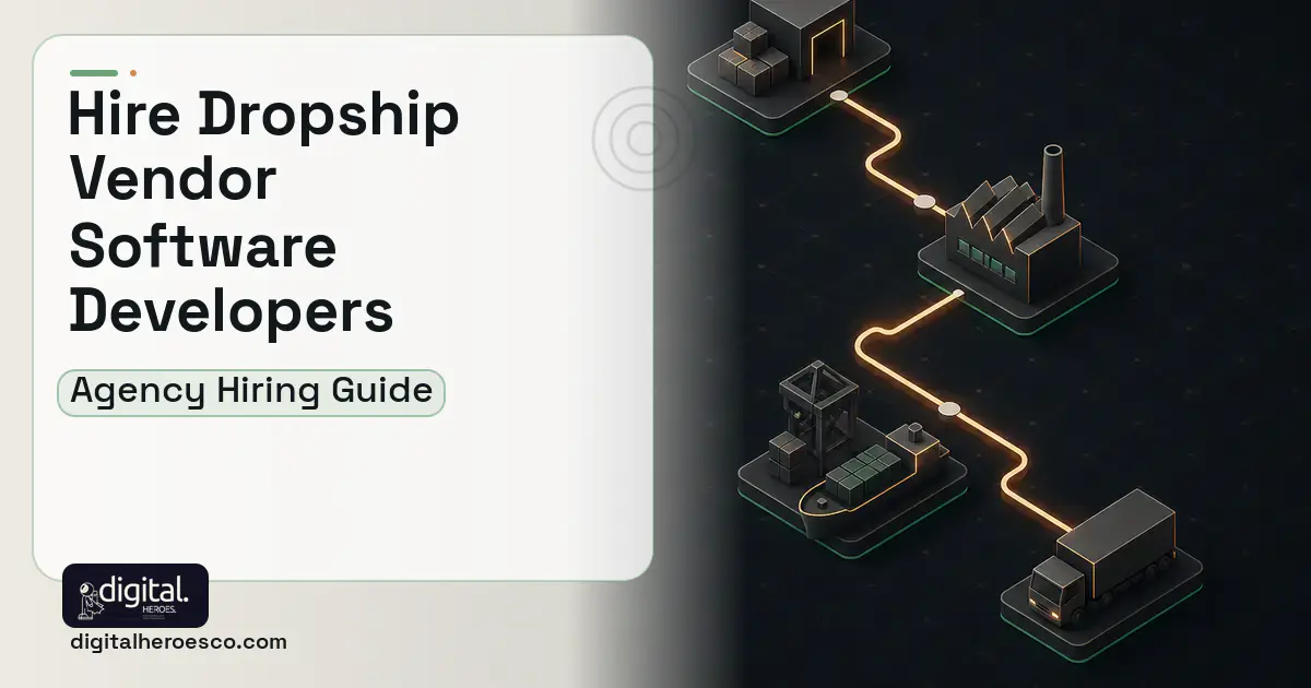 Supply Chain Software software overview illustration for Dropship Vendor Management Software.