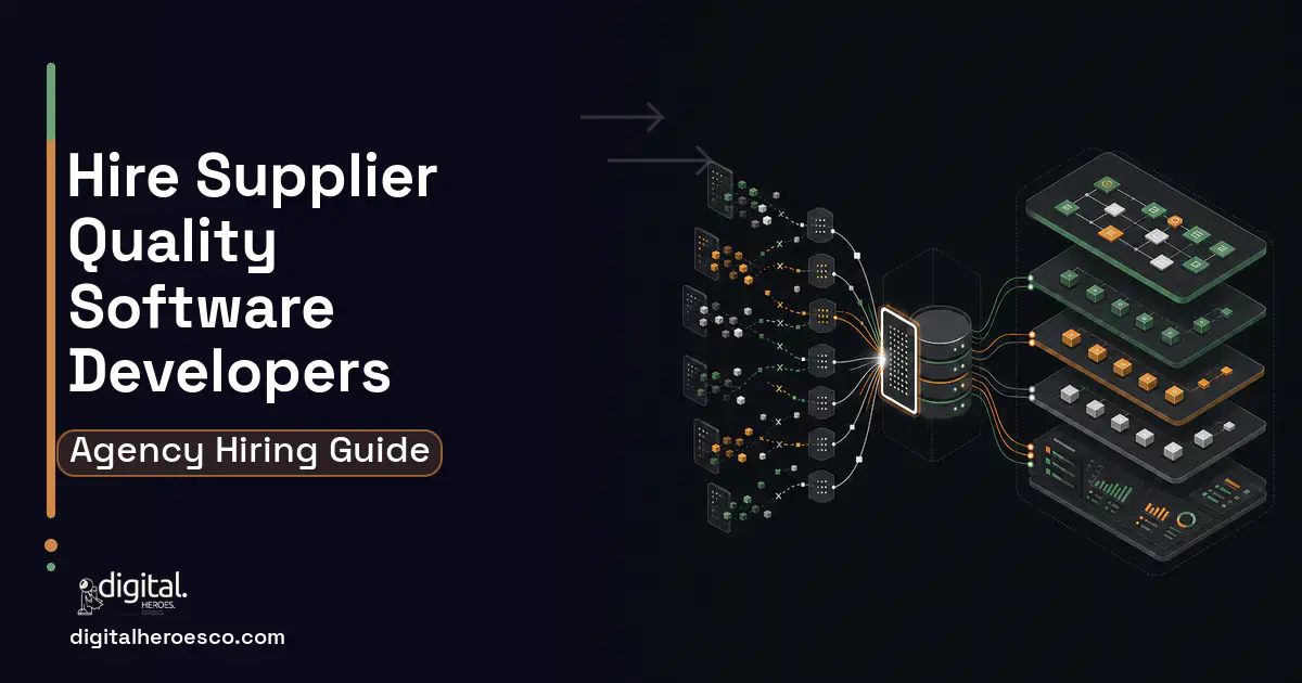 Supply Chain Software workflow illustration for How to Hire a Food Supplier Quality Software Development Company.