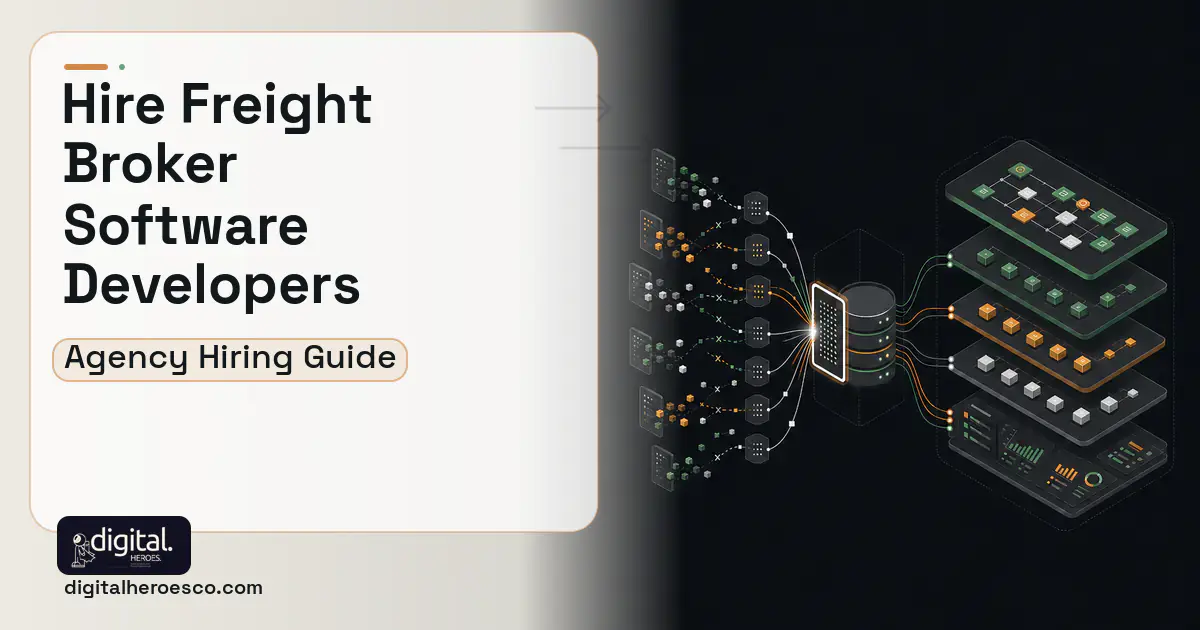 Supply Chain Software workflow illustration for How to Hire a Freight Broker Software Development Company.