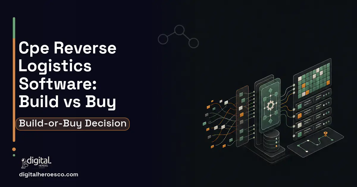 Warehouse Management Software workflow illustration for CPE Reverse Logistics Software Build vs Buy Guide.