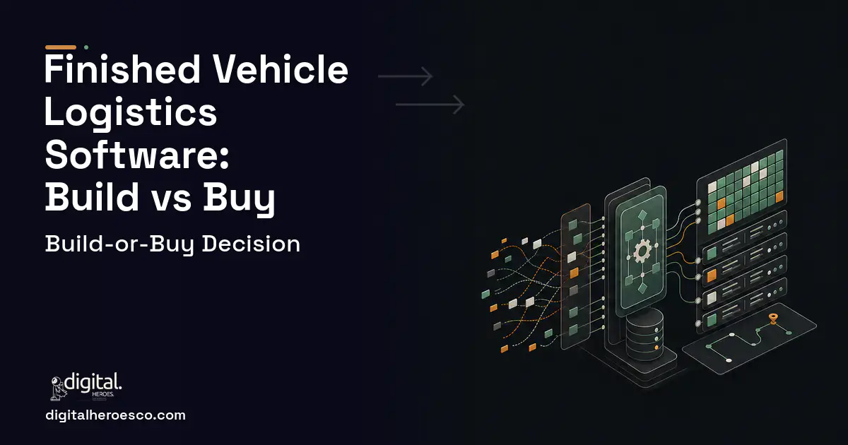 Warehouse Management Software workflow illustration for Finished Vehicle Logistics Software Build vs Buy Guide.