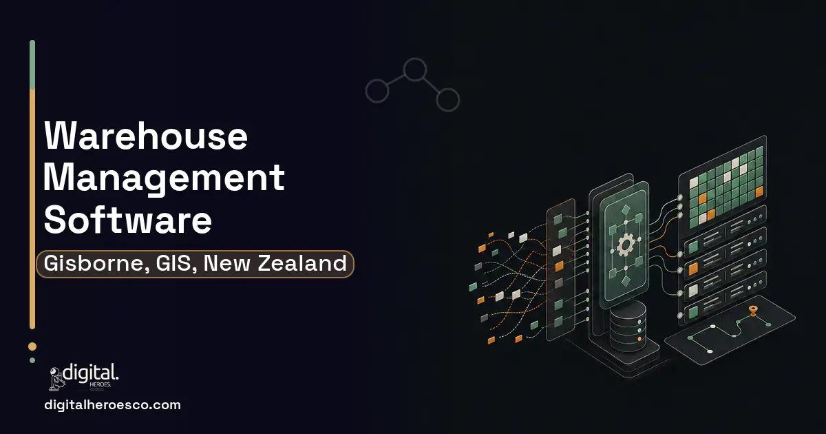 Warehouse Management Software workflow illustration for Gisborne, GIS, New Zealand.