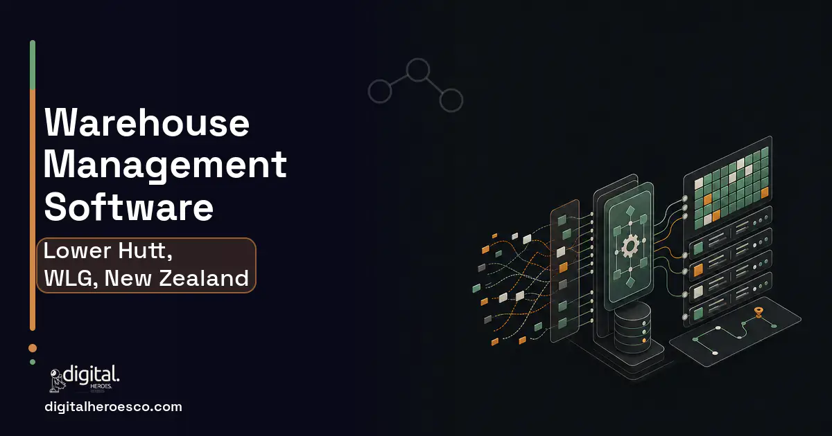Warehouse Management Software workflow illustration for Lower Hutt, WLG, New Zealand.