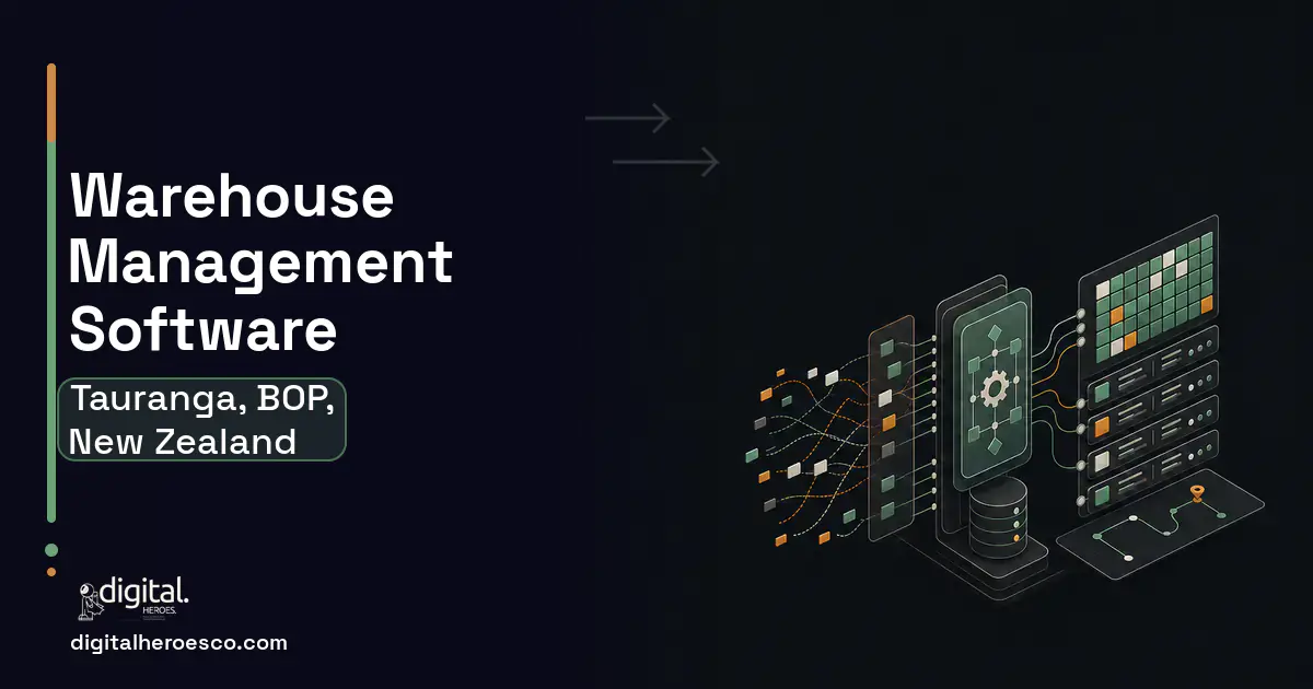 Warehouse Management Software workflow illustration for Tauranga, BOP, New Zealand.