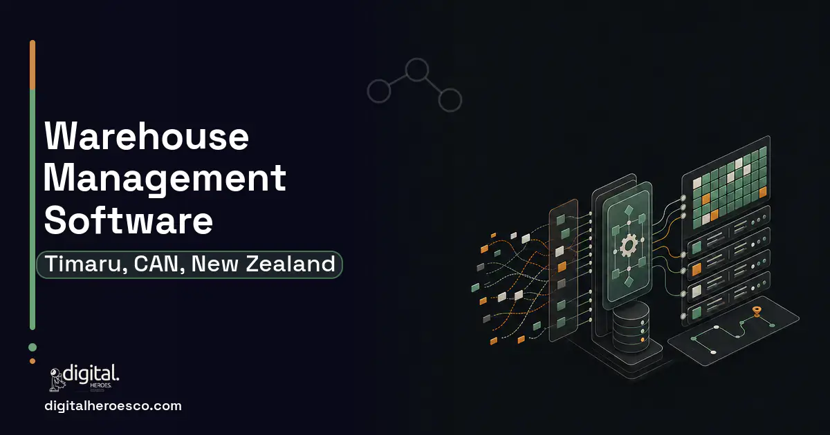 Warehouse Management Software workflow illustration for Timaru, CAN, New Zealand.