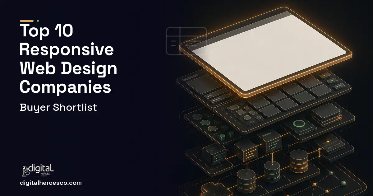 Website Development product interface illustration for Top 10 Responsive Web Design Companies 2026.