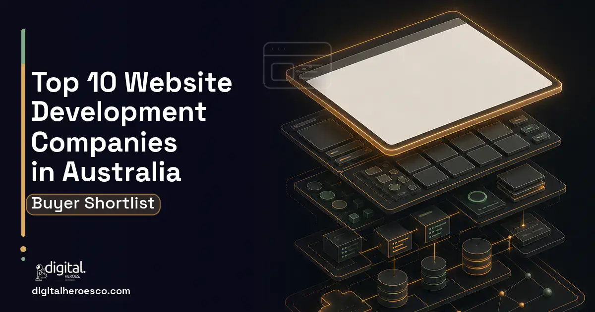 Website Development product interface illustration for Top 10 Website Development Companies in Australia 2026.