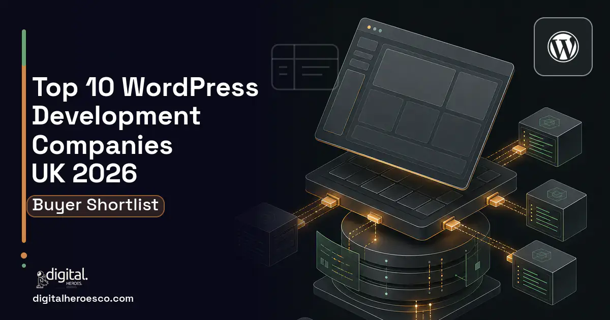 WordPress Development product interface illustration for Top 10 WordPress Development Companies in the UK 2026.