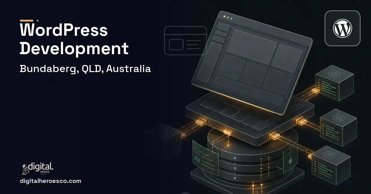 WordPress Development product interface illustration for Bundaberg, QLD, Australia.